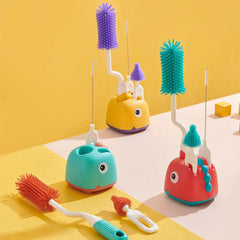 360 Degree Rotating Bottle Cleaning Brush Set for Cleaning Baby Bottles