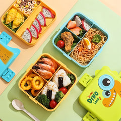 Super Dino Lunch Box 2 Layer Stainless Steel Lunch Box (Citrus Green)