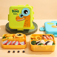 Super Dino Lunch Box 2 Layer Stainless Steel Lunch Box (Citrus Green)