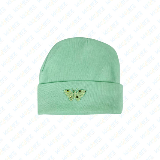 Newborn Baby Soft Cotton Cap Green