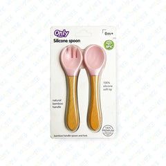 Baby Silicon Spoon and Fork Set | Soft Tip Spoon For Kids