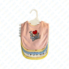 Set of 5 Soft Cotton Baby Bibs | Best Bibs in Pakistan