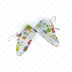 Printed Fabric Booties with playful designs