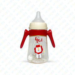 Yes Baby Feeder With Teether | Imported PPSU Feeding Bottle 240ml (Red)