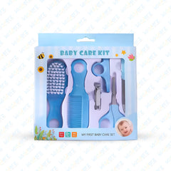 6-Pcs Newborn Baby Daily Care Kit | Kids Grooming Brush Comb & Manicure Set