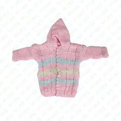 Baby Woolen Hooded Knitted Suit - Winter
