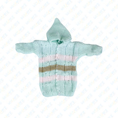 Baby Woolen Hooded Knitted Suit - Winter