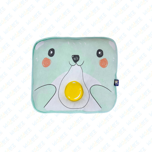 Egg Shaped Head Shaping Pillow | Soft Plush Pillow (Green)