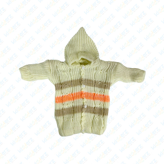 Baby Woolen Hooded Knitted Suit - Winter