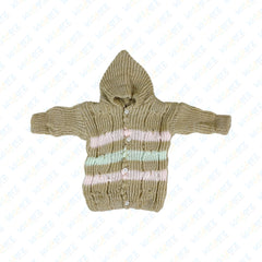 Baby Woolen Hooded Knitted Suit - Winter