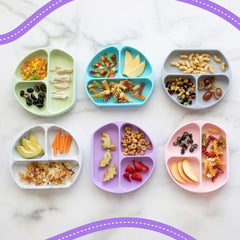 Silicone Suction Plate | Baby Divided Tableware Plate
