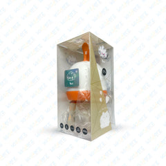 Yes 120ml Anti-Colic Baby Bottle with 3d Animal Design | Baby Plastic Feeder (Orange)