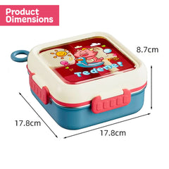 Tedemei Stainless Steel Bento Lunch Box with Sauce Bowl and Spoon