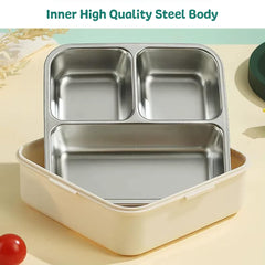 Super Dino Lunch Box 2 Layer Stainless Steel Lunch Box (Green)