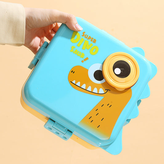 Super Dino Lunch Box 2 Layer Stainless Steel Lunch Box (Blue)