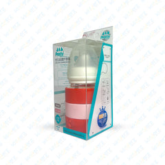 Pretty Baby Glass Feeder with Standard Neck & Silicon Cover 90ml/3oz (Red)