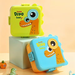 Super Dino Lunch Box 2 Layer Stainless Steel Lunch Box (Citrus Green)