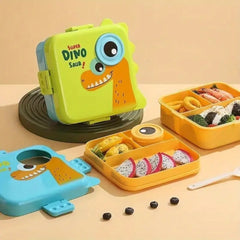 Super Dino Lunch Box 2 Layer Stainless Steel Lunch Box (Citrus Green)