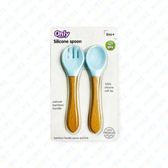 Baby Silicon Spoon and Fork Set | Soft Tip Spoon For Kids