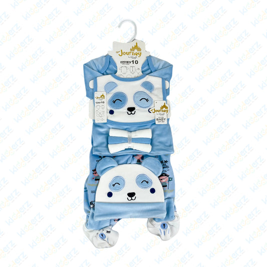 10 Pieces Cat New Born Baby Starter Set | Baby Rompers (0-3 Months)