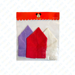 Pack of 3 Unisex Soft Cotton Face Towels | Baby Handkerchief | Wash clothes