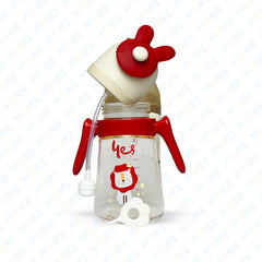 Yes Baby Feeder With Teether | Imported PPSU Feeding Bottle 240ml (Red)