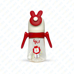 Yes Baby Feeder With Teether | Imported PPSU Feeding Bottle 240ml (Red)