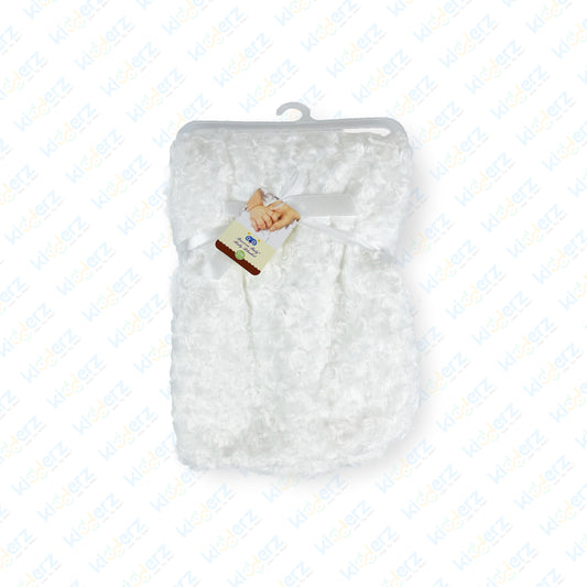 Kids Fleece Bedding Blanket Cover | Coral Fleece Blanket (White)