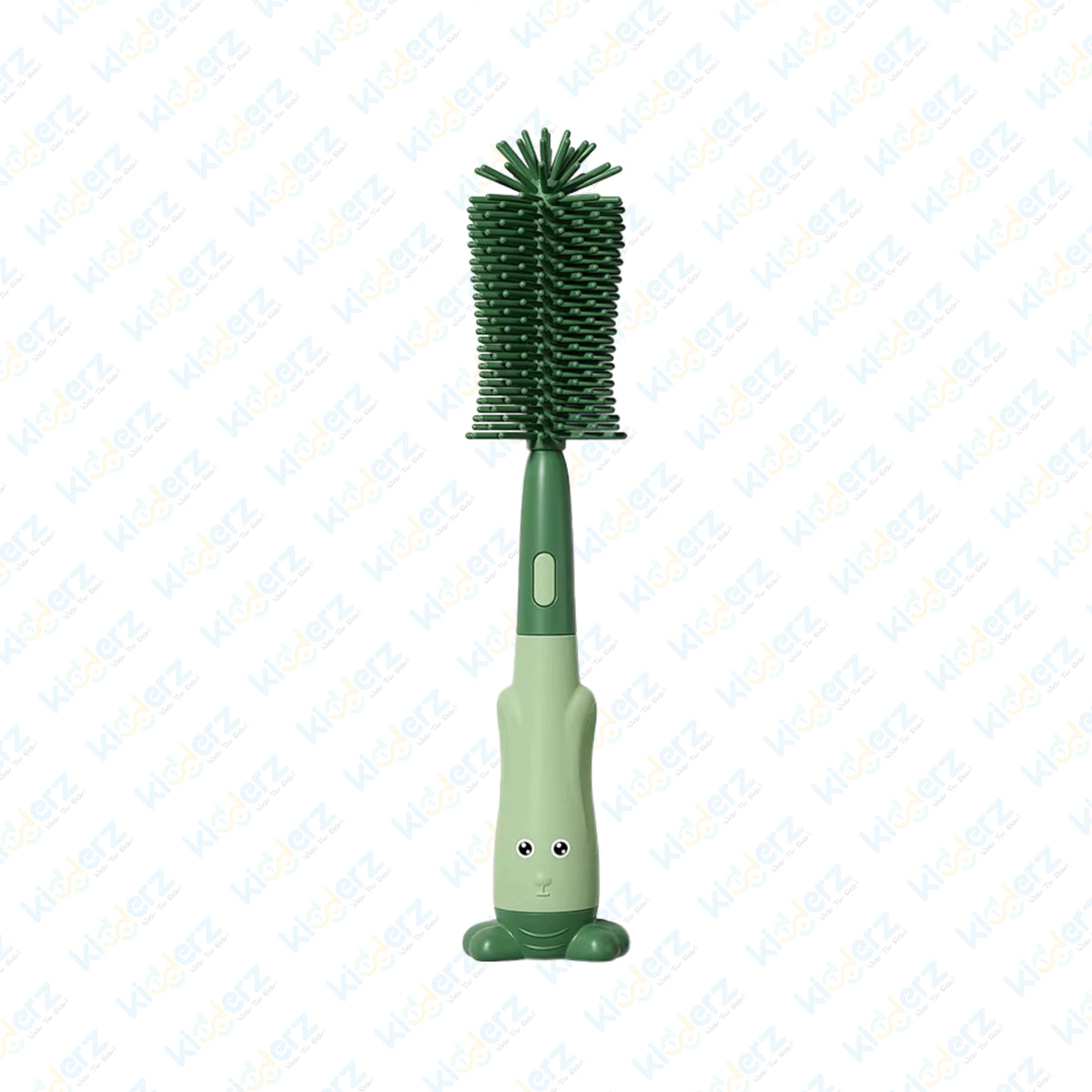 3 IN 1 BABY BOTTLE BRUSH SET | SILICONE FEEDER BRUSH (GREEN)