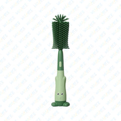 3 IN 1 BABY BOTTLE BRUSH SET | SILICONE FEEDER BRUSH (GREEN)