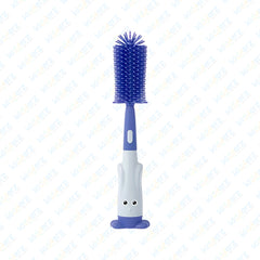 3 IN 1 BABY BOTTLE BRUSH SET | SILICONE FEEDER BRUSH (BLUE)