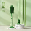 3 IN 1 BABY BOTTLE BRUSH SET | SILICONE FEEDER BRUSH (GREEN)