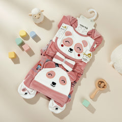 10 Pieces Cat New Born Baby Starter Set | Baby Rompers (0-3 Months)