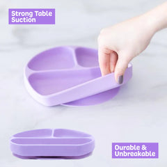 Silicone Suction Plate | Baby Divided Tableware Plate