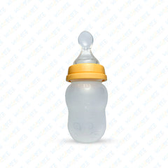 Silicon Baby Feeding Spoon Bottle | Portable Food Dispensing Weaning Feeder 330ml