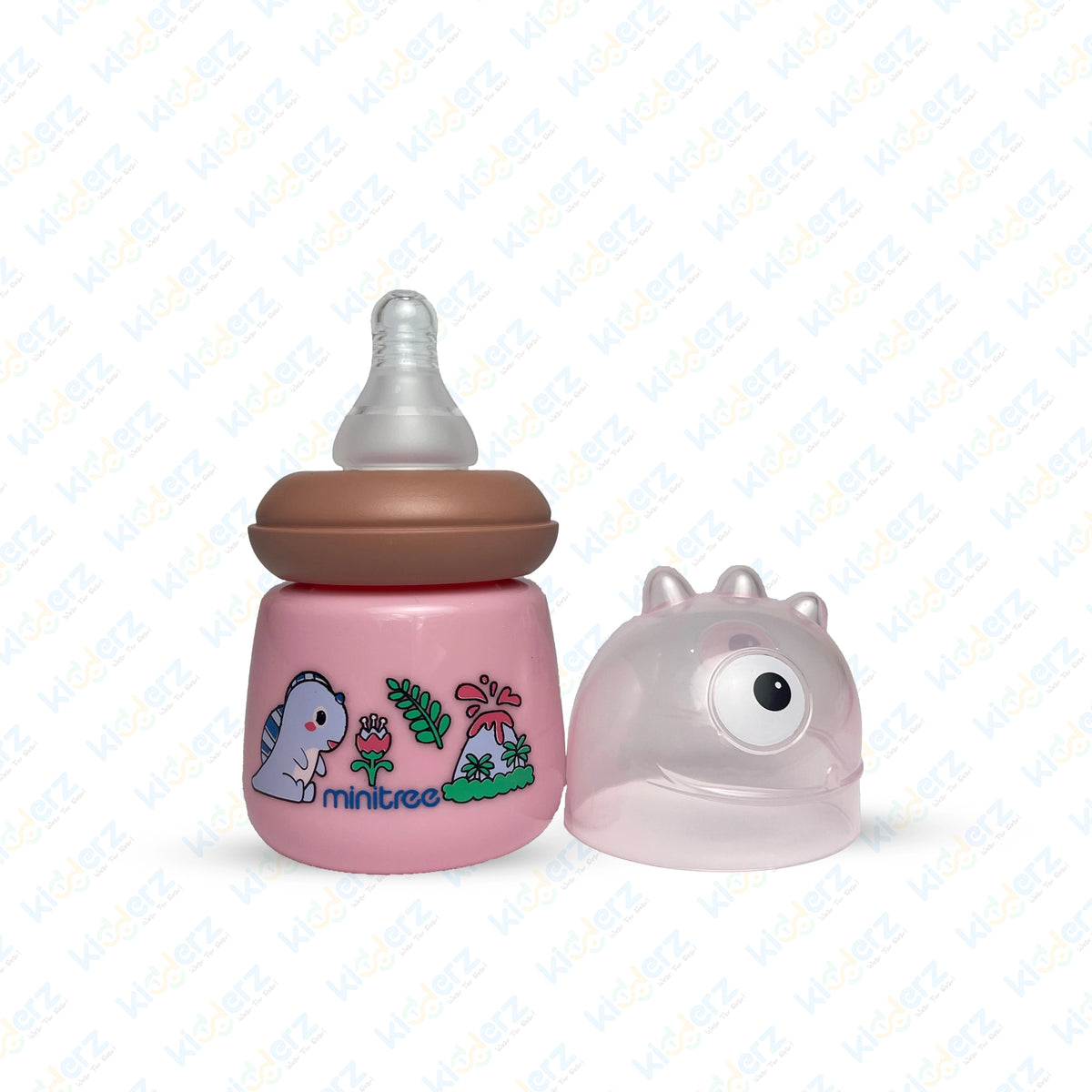 Minitree Feeder | Baby Feeding Bottle with Dinosaur 80ml (Pink)