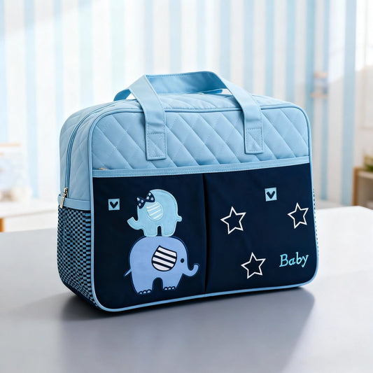 Multi-Purpose Baby Diaper Bag (Waterproof) - Blue
