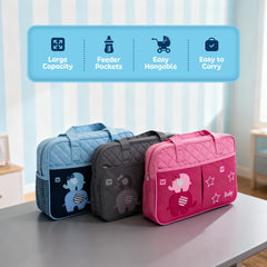 Multi-Purpose Baby Diaper Bag (Waterproof) - Blue